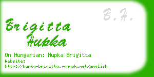 brigitta hupka business card